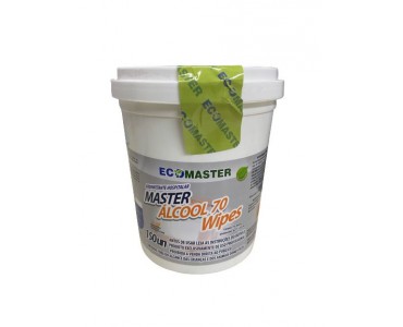 Ecomaster Álcool 70° Wipes com 150und